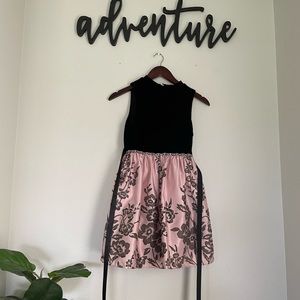 Black and pink sparkle dress